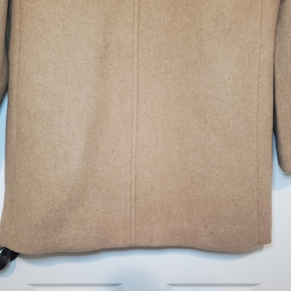 J. Crew Factory NWT Wool Blend City Coat Tan Sz 12P - Picture 7 of 11